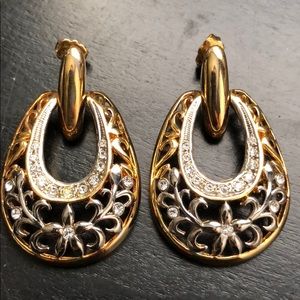 Silver & gold earrings